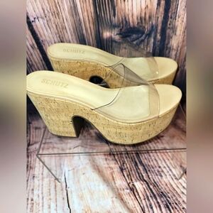 Schutz Dalle Vinyl Sandal Size 9.5